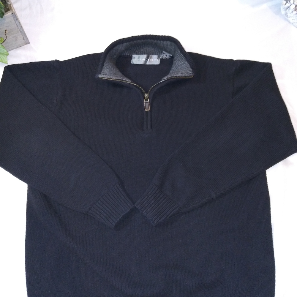 Oscar de la renta black sized large pullover